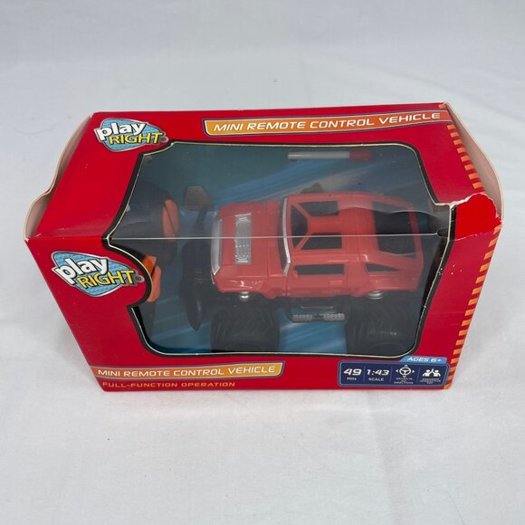 Play Right Set of 2 Remote Control Vehicle Blue Jeep Red Monster Truck Kids Toy - Picture 9 of 10